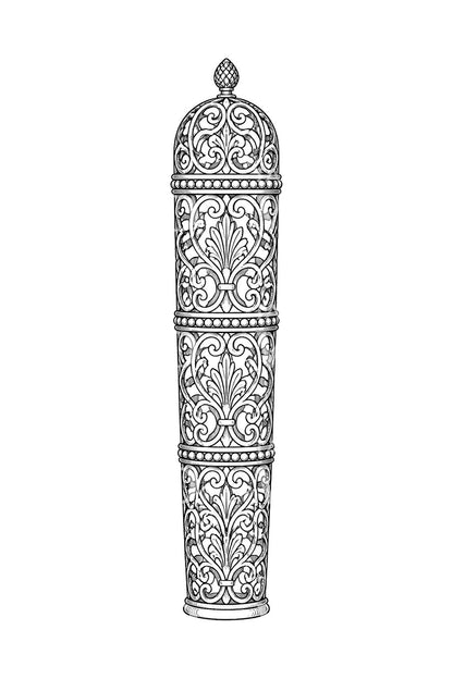 Pierced Arabesque Etui Tattoo Design