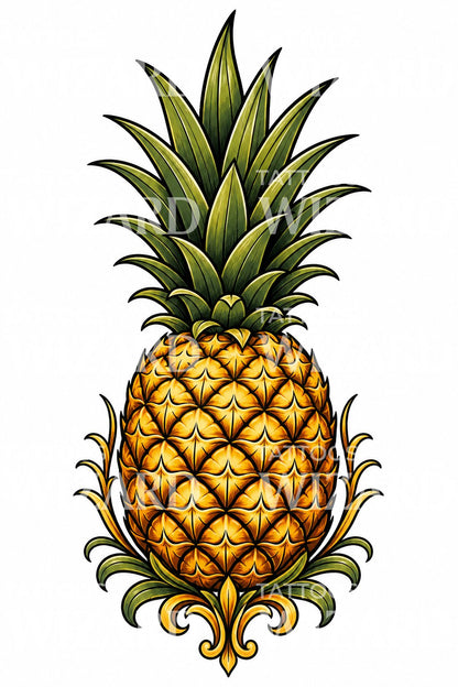 Pineapple Tattoo Design