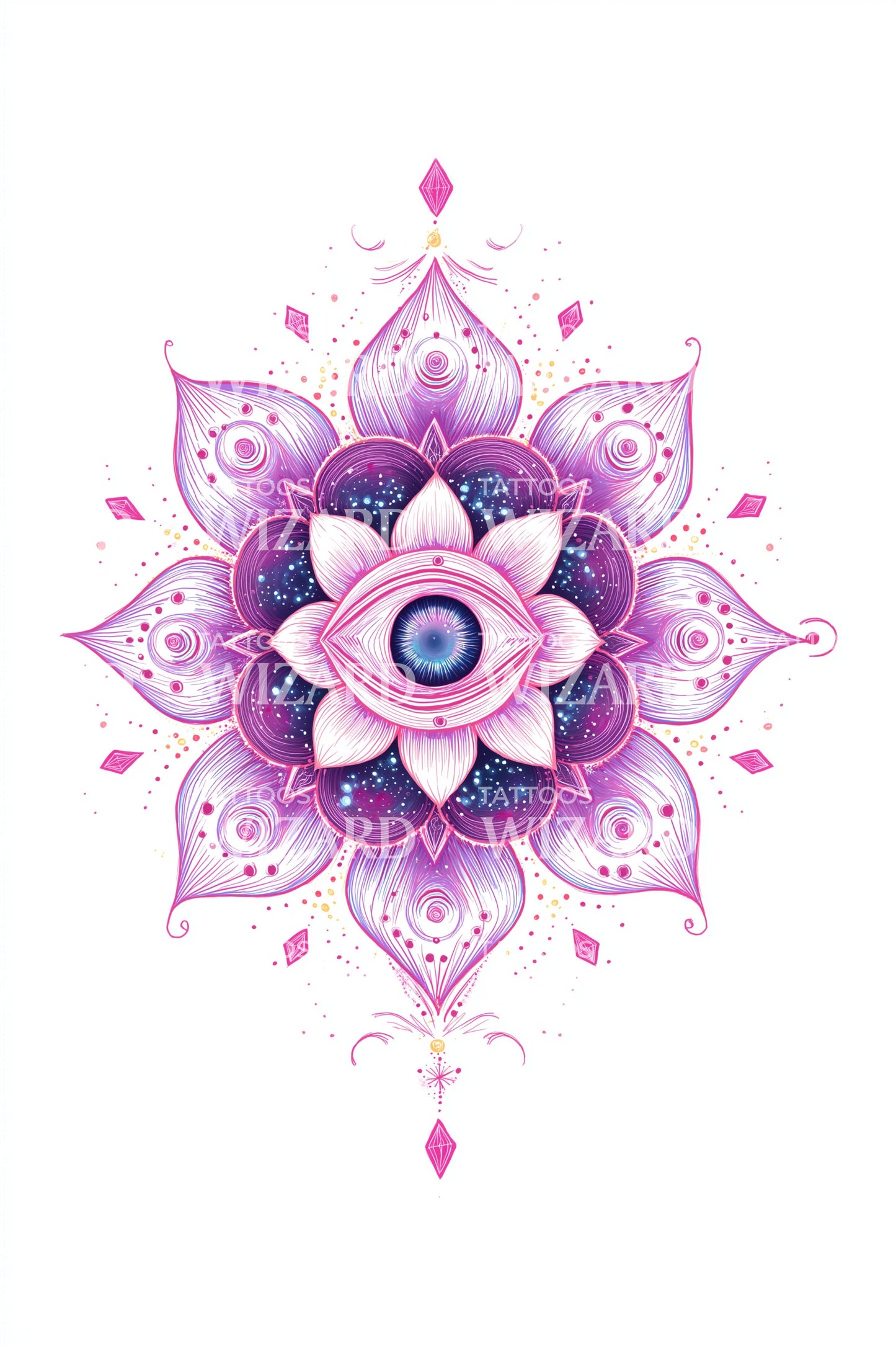 Pink Lotus Kern Tattoo Design