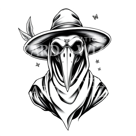 Plague Doctor Mask Tattoo Design