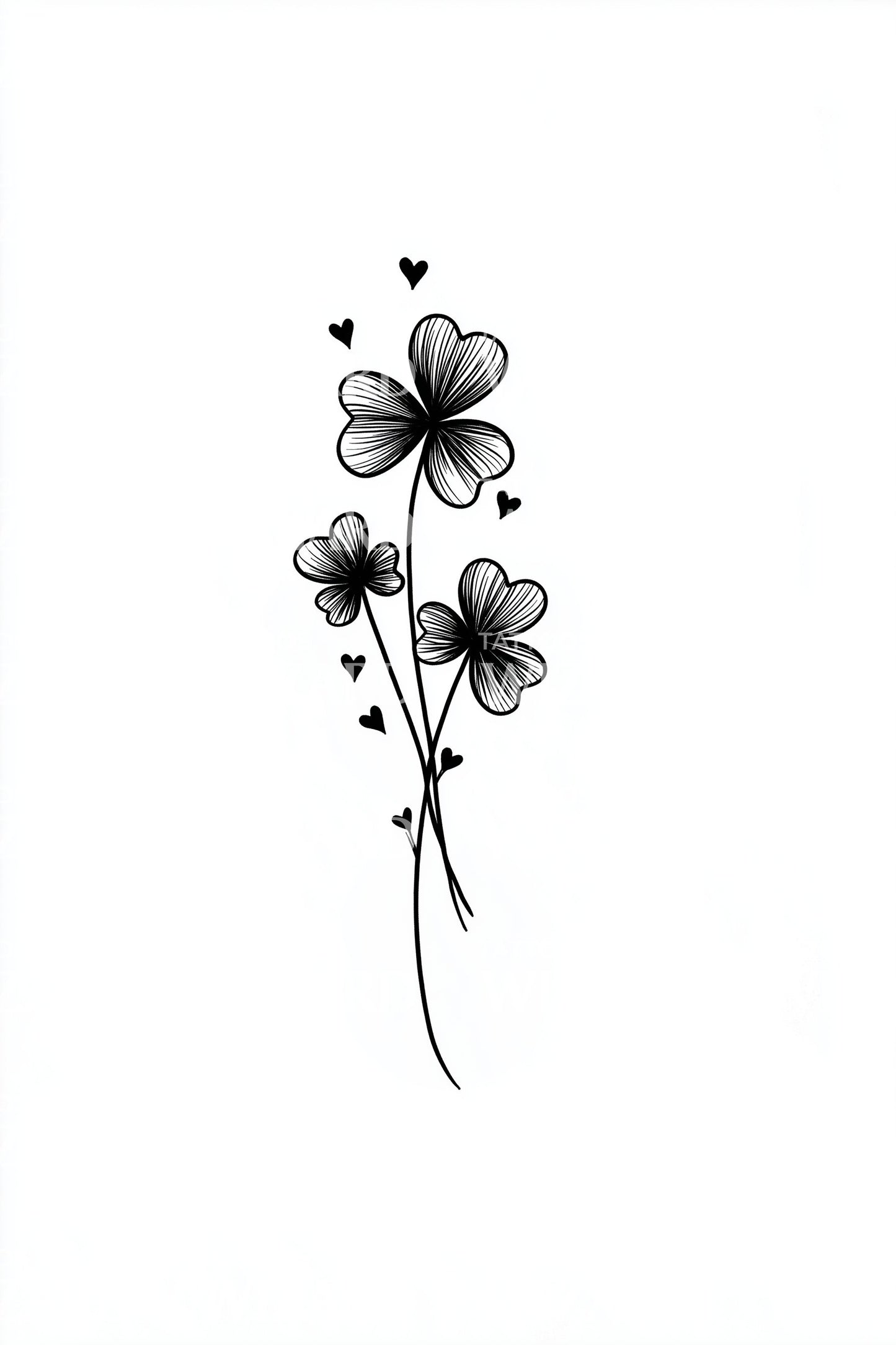 Playful Love Blossom Tattoo Idea