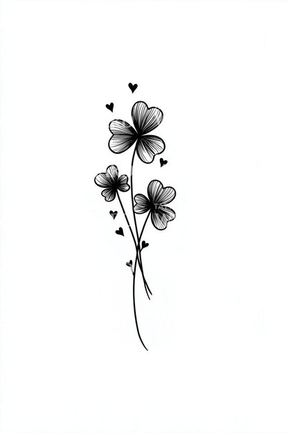 Playful Love Blossom Tattoo Idea