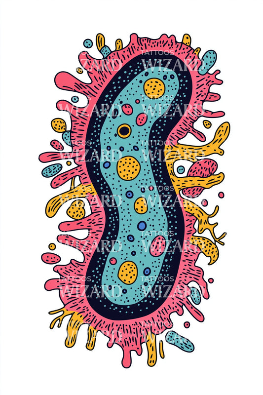 Pop Microbe Tattoo Idea