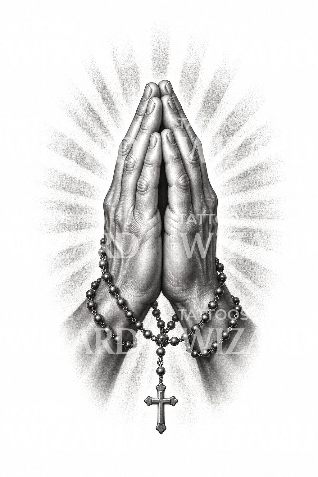 Praying Hands Tattoo Design