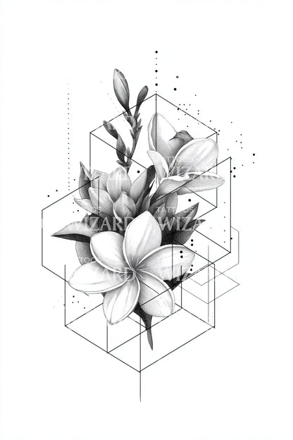 Prism Magnolia Kluster Tatuering Idé