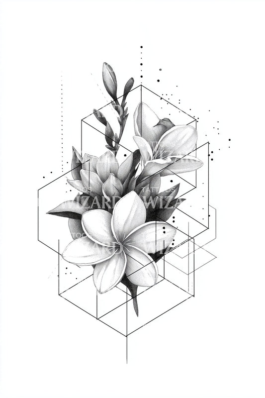 Prism Magnolia Cluster Tattoo Idea