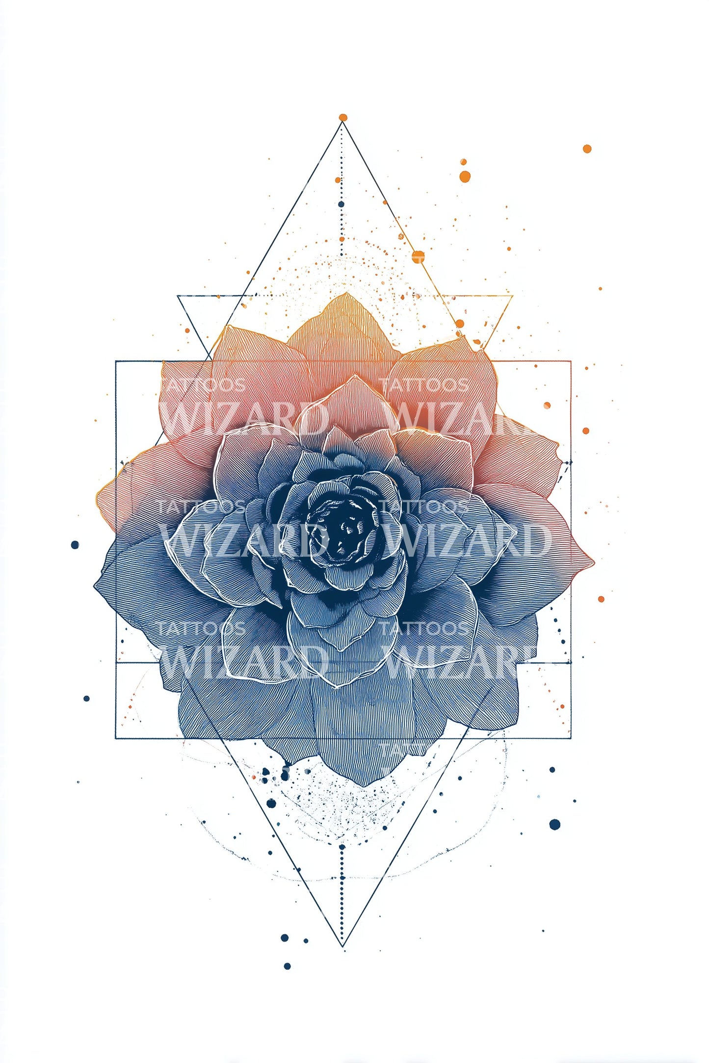 Prism Roos Harmonie Tatoeage Ontwerp