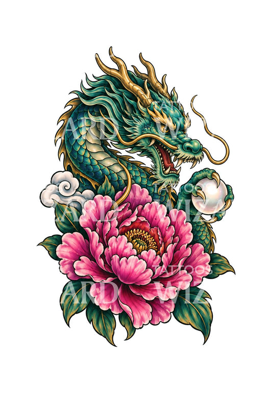 Smok dobrobytu Tattoo Design