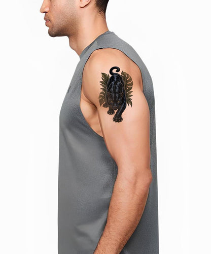 Neo Traditional Black Panther Tattoo Design