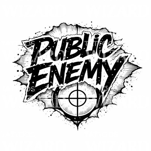 Public Enemy Tattoo Design