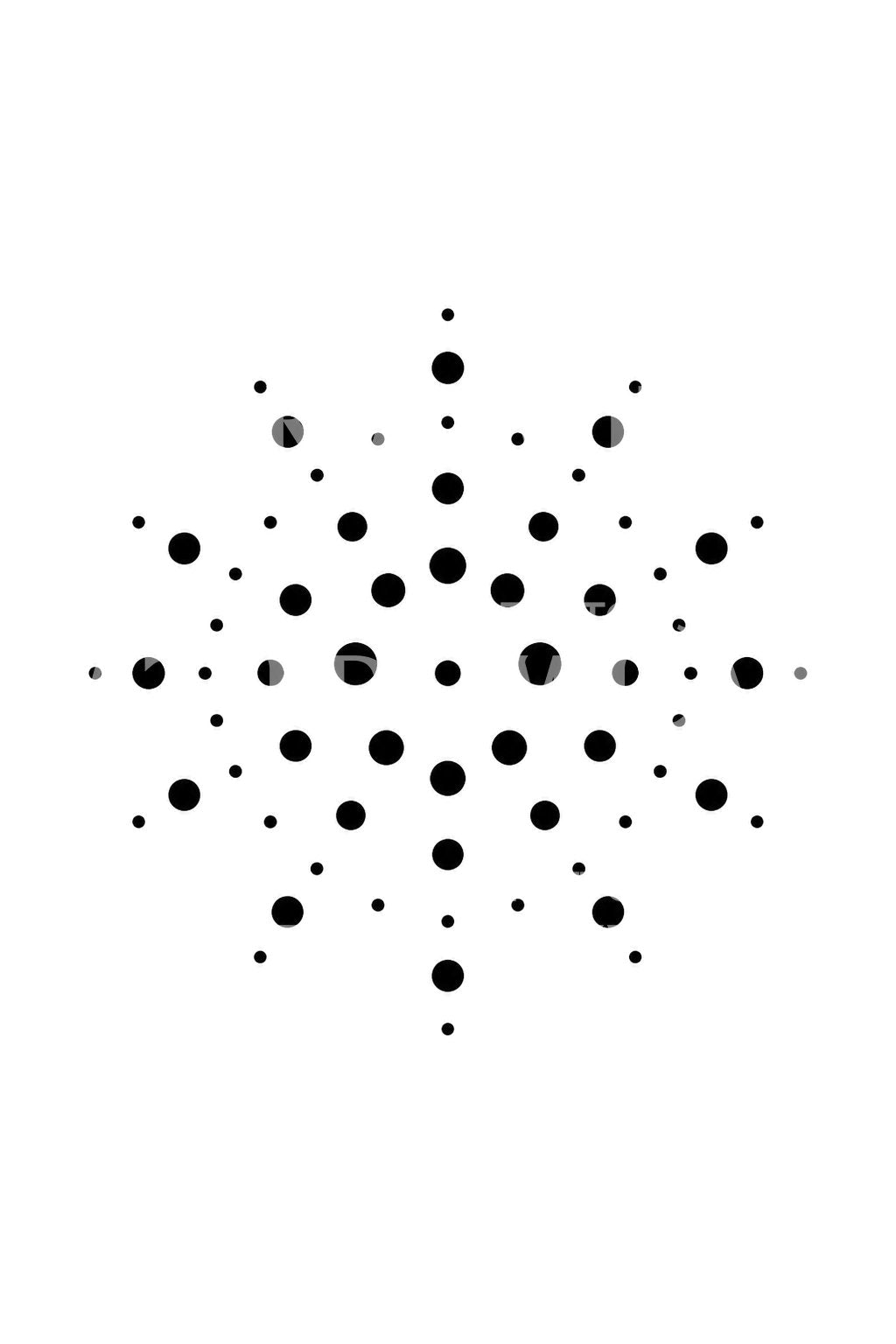 Quasicrystal Diffraction Pattern Tattoo Design