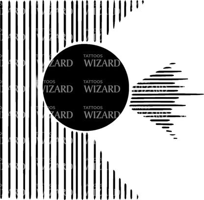 Minimalist Shapes and LInes Tattoo Design