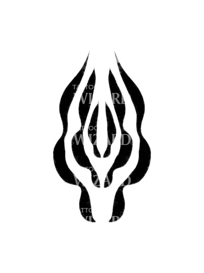 Black Talisman Abstract Tattoo Design