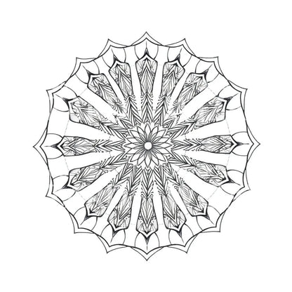 Radiant Floral Mandala Tattoo Design