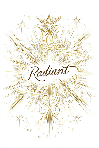 Radiant Gold Filigree Tattoo Design
