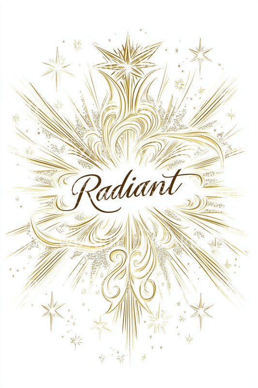 Radiant Gold Filigree Tattoo Design