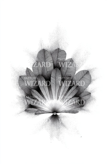 Radiant Petal Burst Tattoo Idea