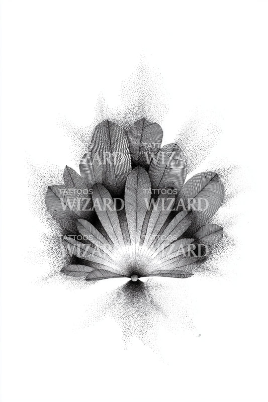 Radiant Petal Burst Tattoo Idea