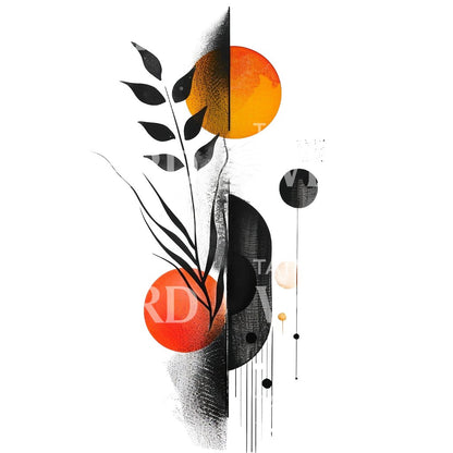 Rebirth Abstract Tattoo Design