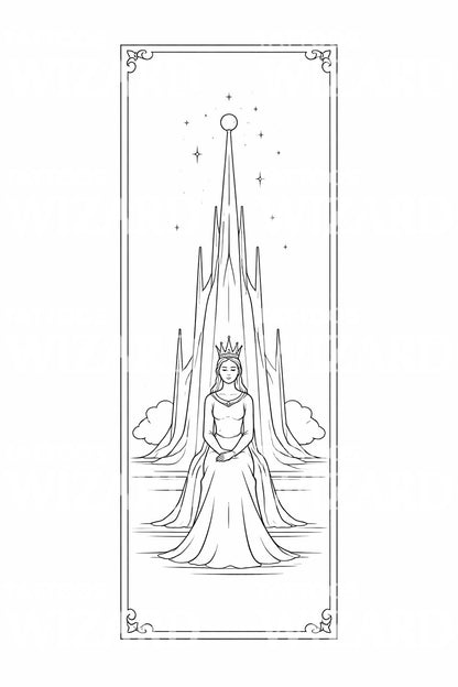 Regal Queen Tattoo Design