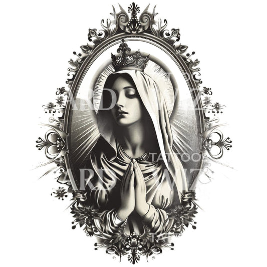 Regina Caeli, Queen of Heaven Tattoo Design