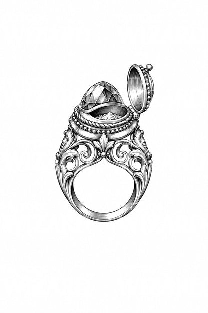 Tattoo-Idee Renaissance Poison Ring