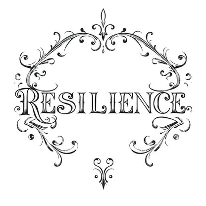 Resilience Script Tattoo Design
