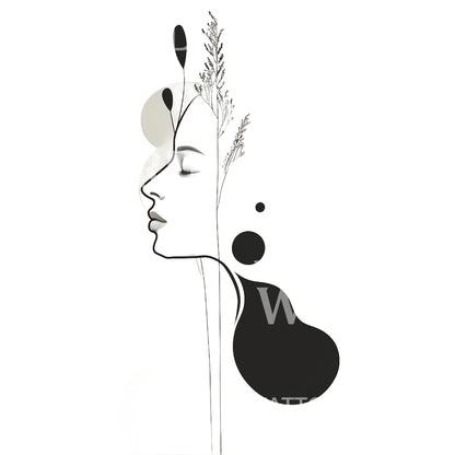 Resilience Woman Symbolic Tattoo Design