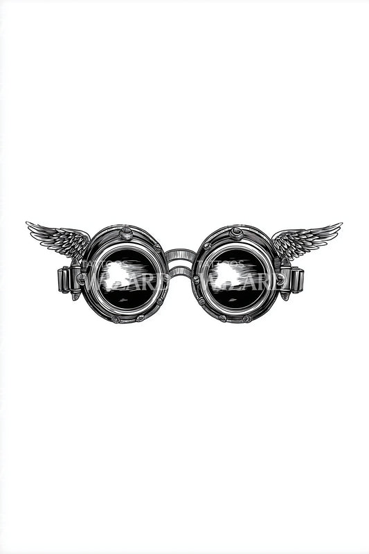 Retro Aviator Goggles Tattoo Idea