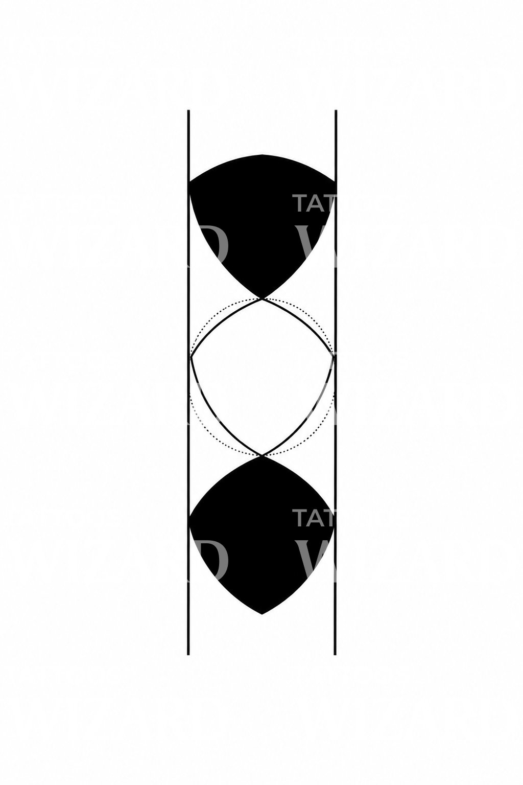 Reuleaux Triangle Constant Width Tattoo Design