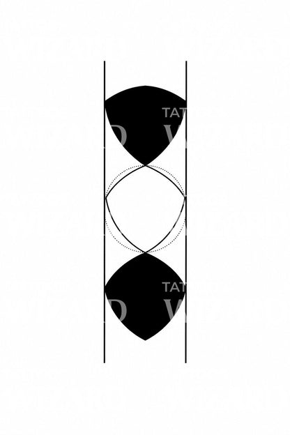 Reuleaux Triangle Constant Width Tattoo Design
