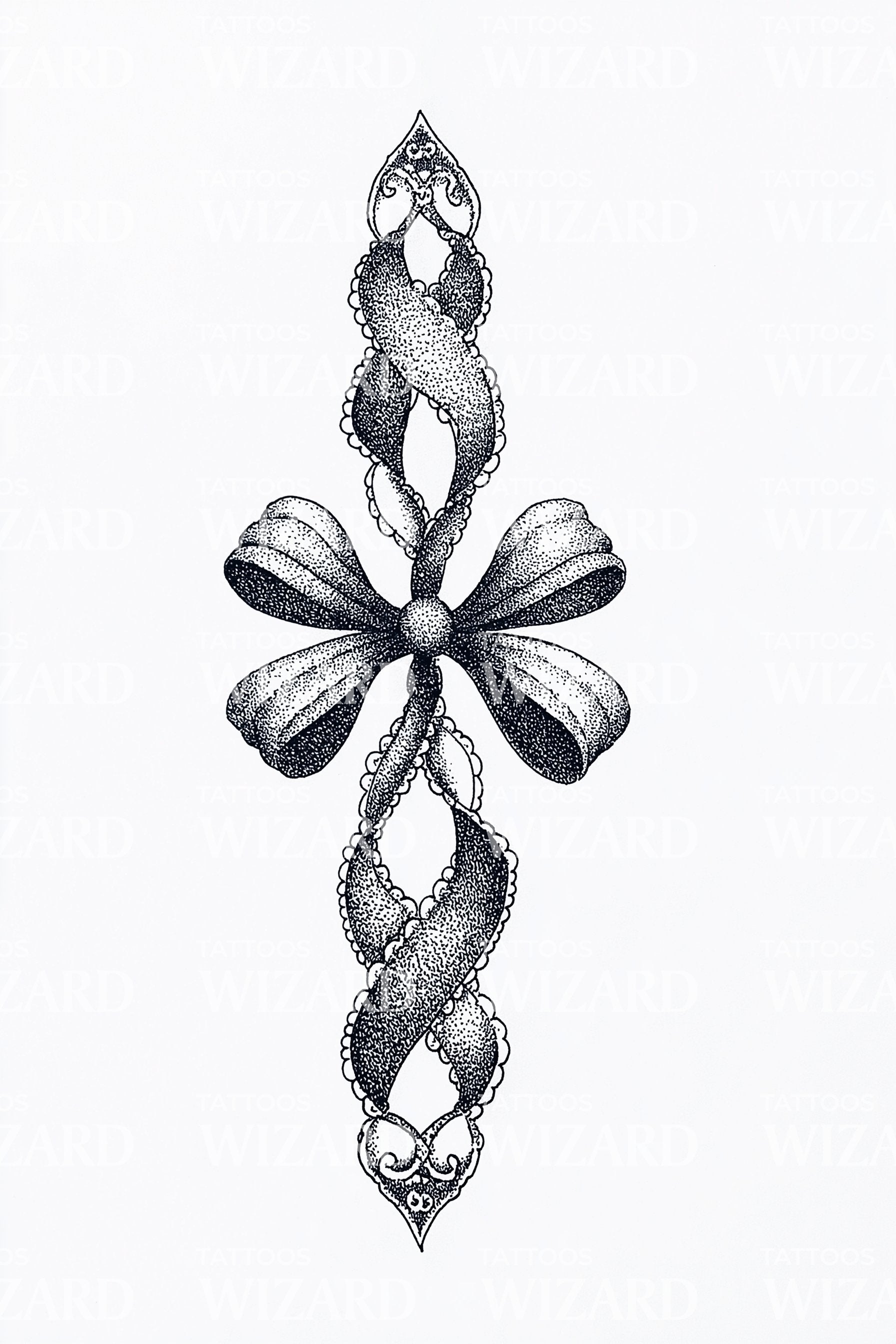 Ribbon Braided Cross Tattoo Design – Tattoos Wizard Designs