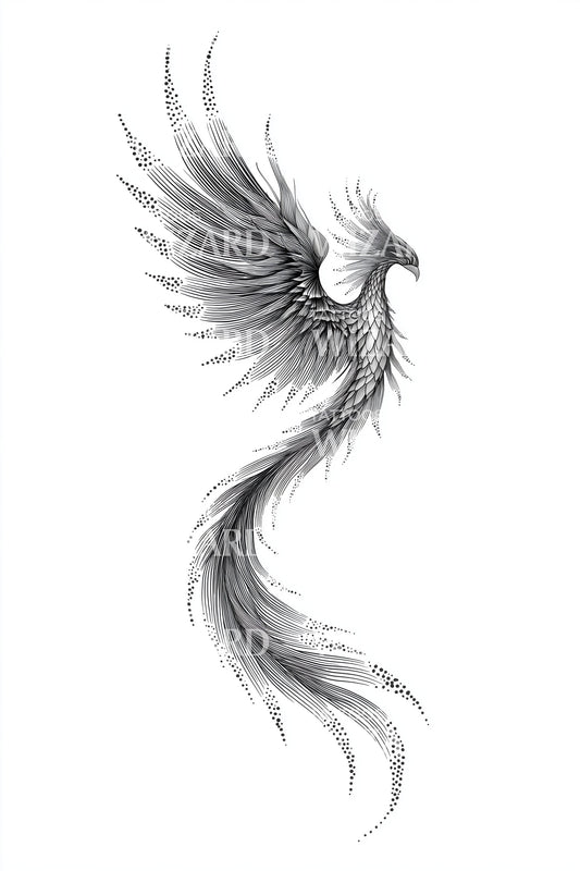Idea tatuaggio Fenice Braci Ardenti