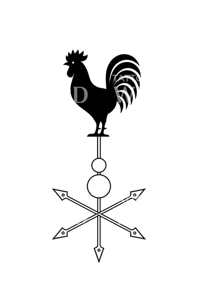 Tatouage girouette coq