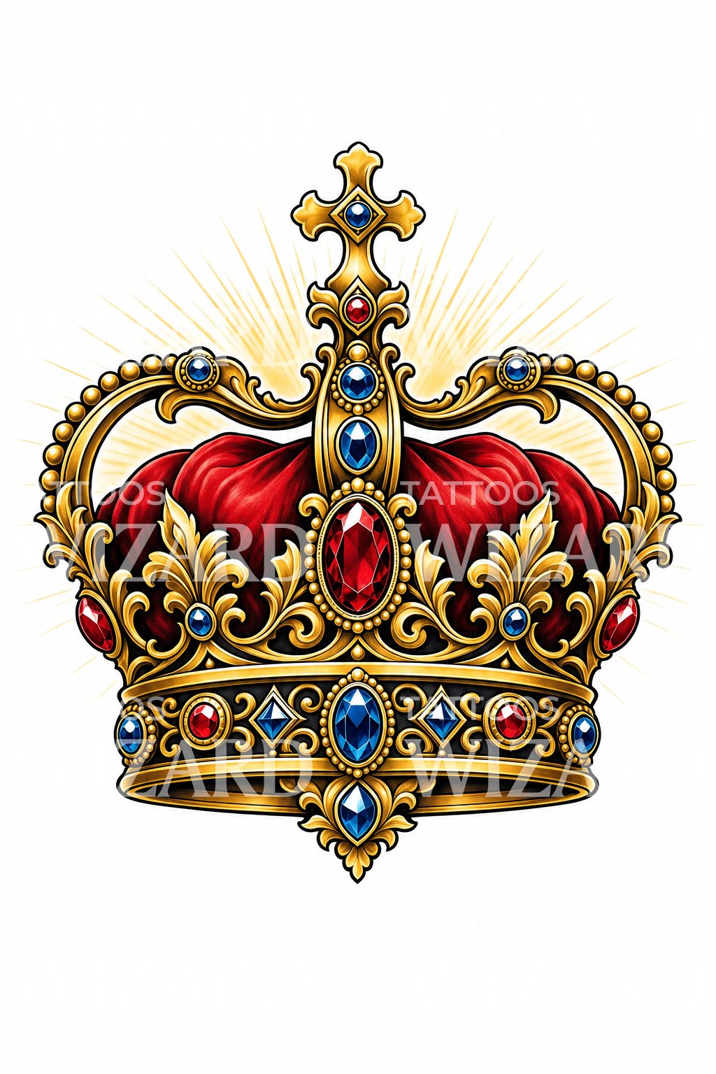 Royal Crown Tattoo Design
