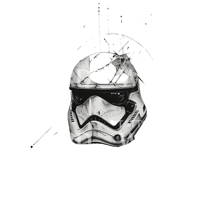 Star Wars Clone Helmet Tattoo Design