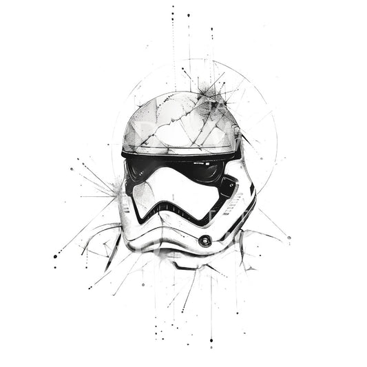 Star Wars Clone Helmet Tattoo Design