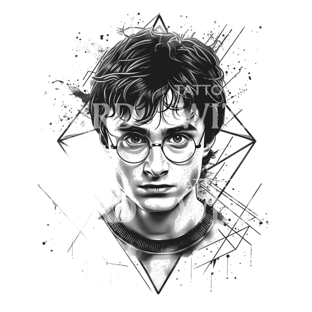 Harry Potter Portrait Tattoo Design