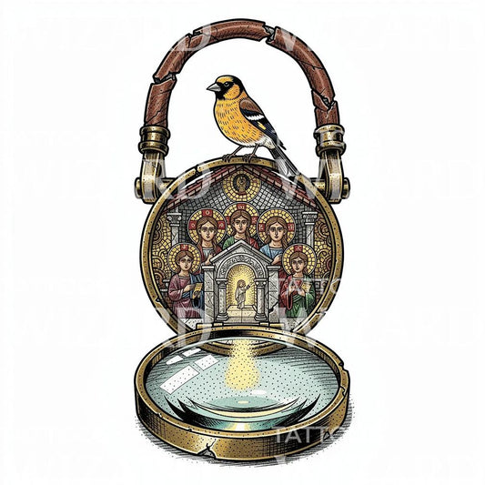 Desain Tato Burung Loket Suci