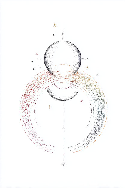 Sacred Lunar Geometry Tattoo Idea