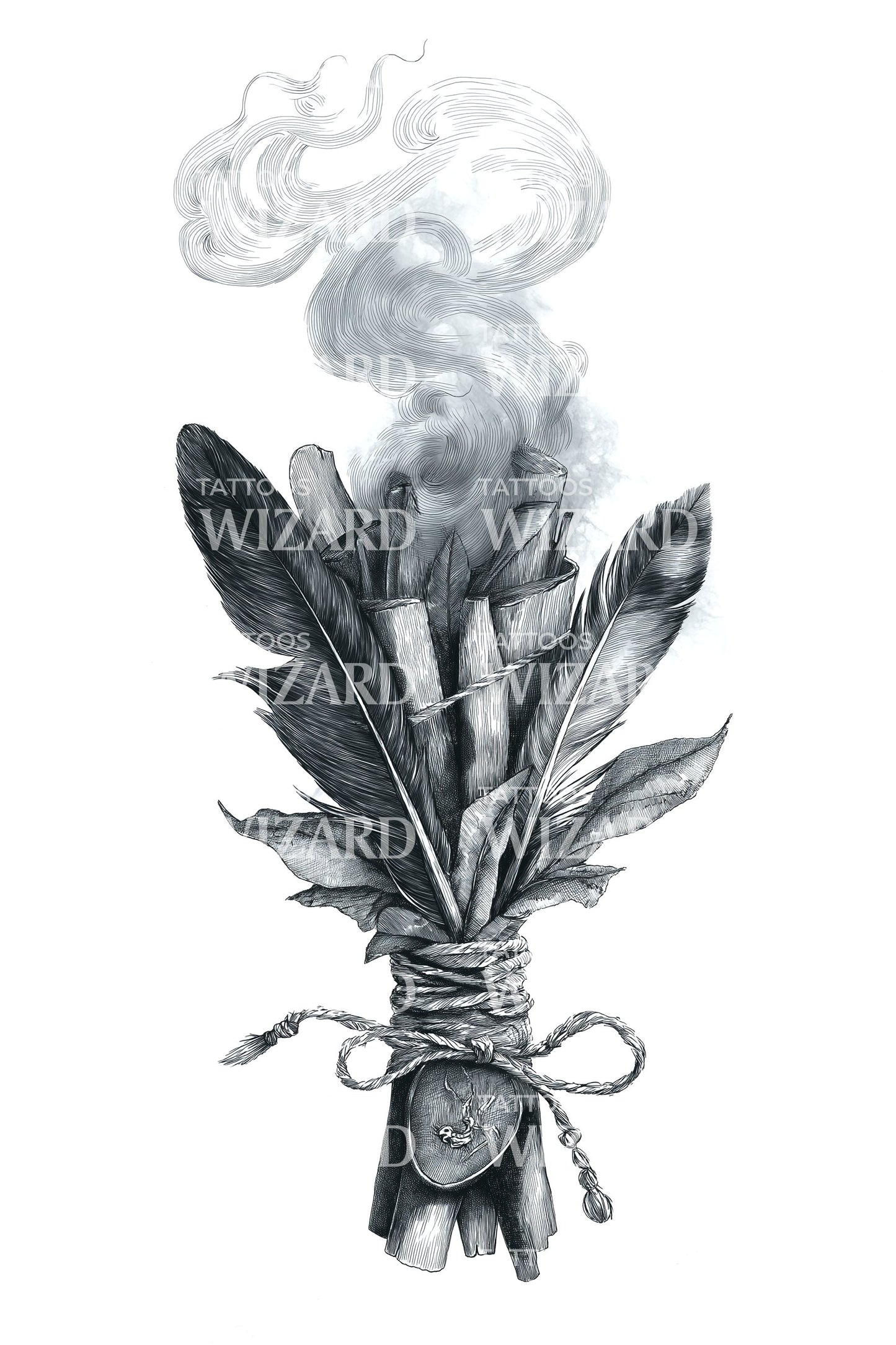 Sacred Smudge Bundle Tattoo Idea