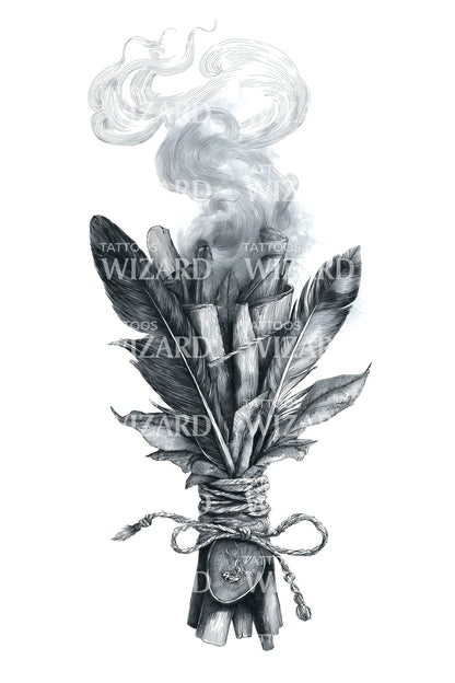 Sacred Smudge Bundle Tattoo Idea