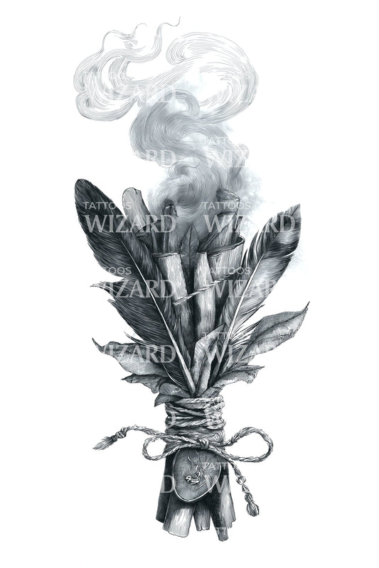 Sacred Smudge Bundle Tattoo Idea