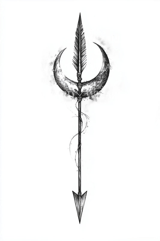 Idea de tatuaje con símbolo de lanza sagrada
