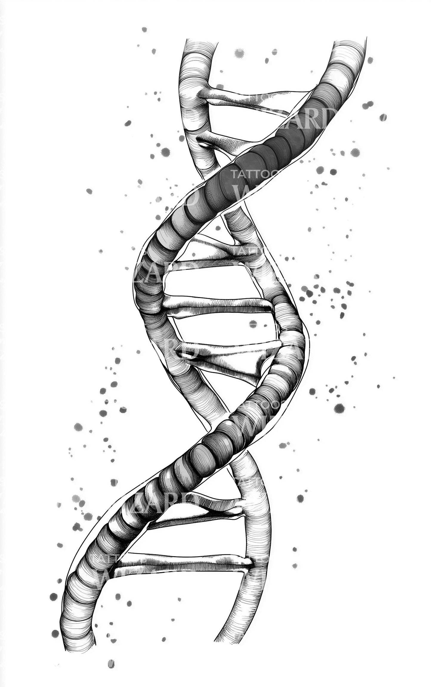 Scientific DNA DrawingTattoo Idea