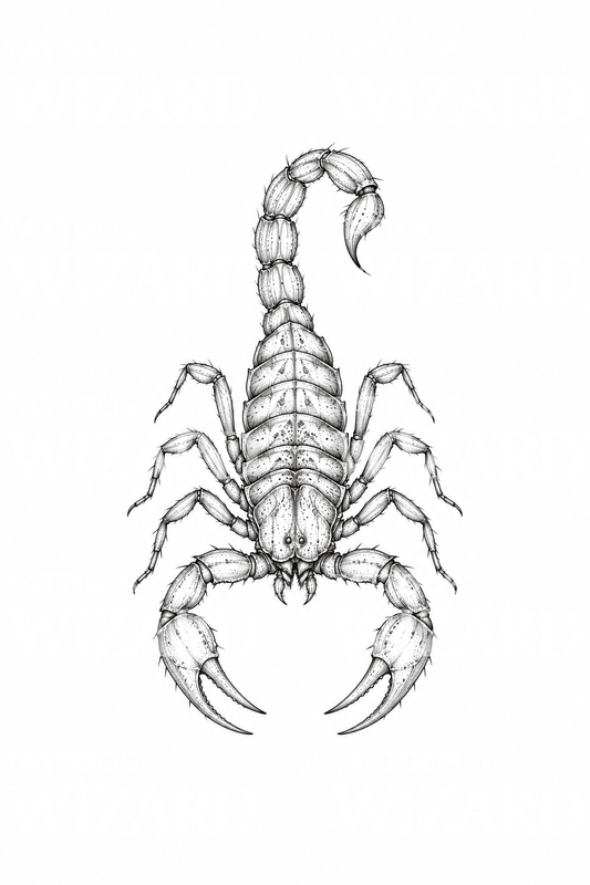 Scorpion Raised Tail Tattoo Idea