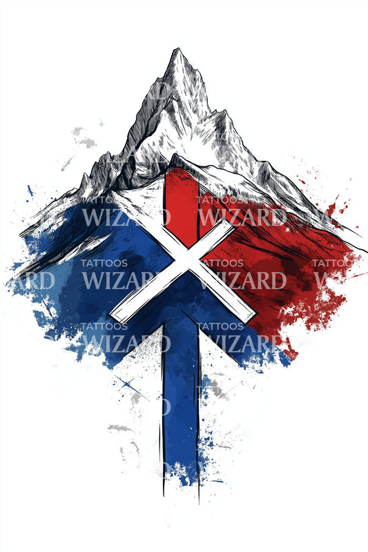 Desenho de Tatuagem Saltire das Terras Altas Escocesas