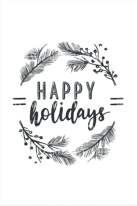 Script Holidays Tattoo Idea