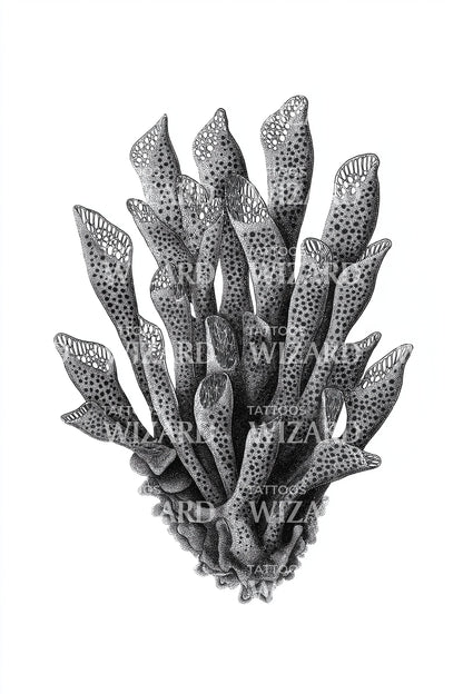 Sea Kelp Form Tattoo Design