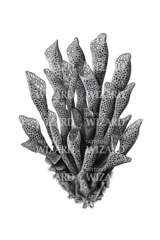 Sea Kelp Form Tattoo Design